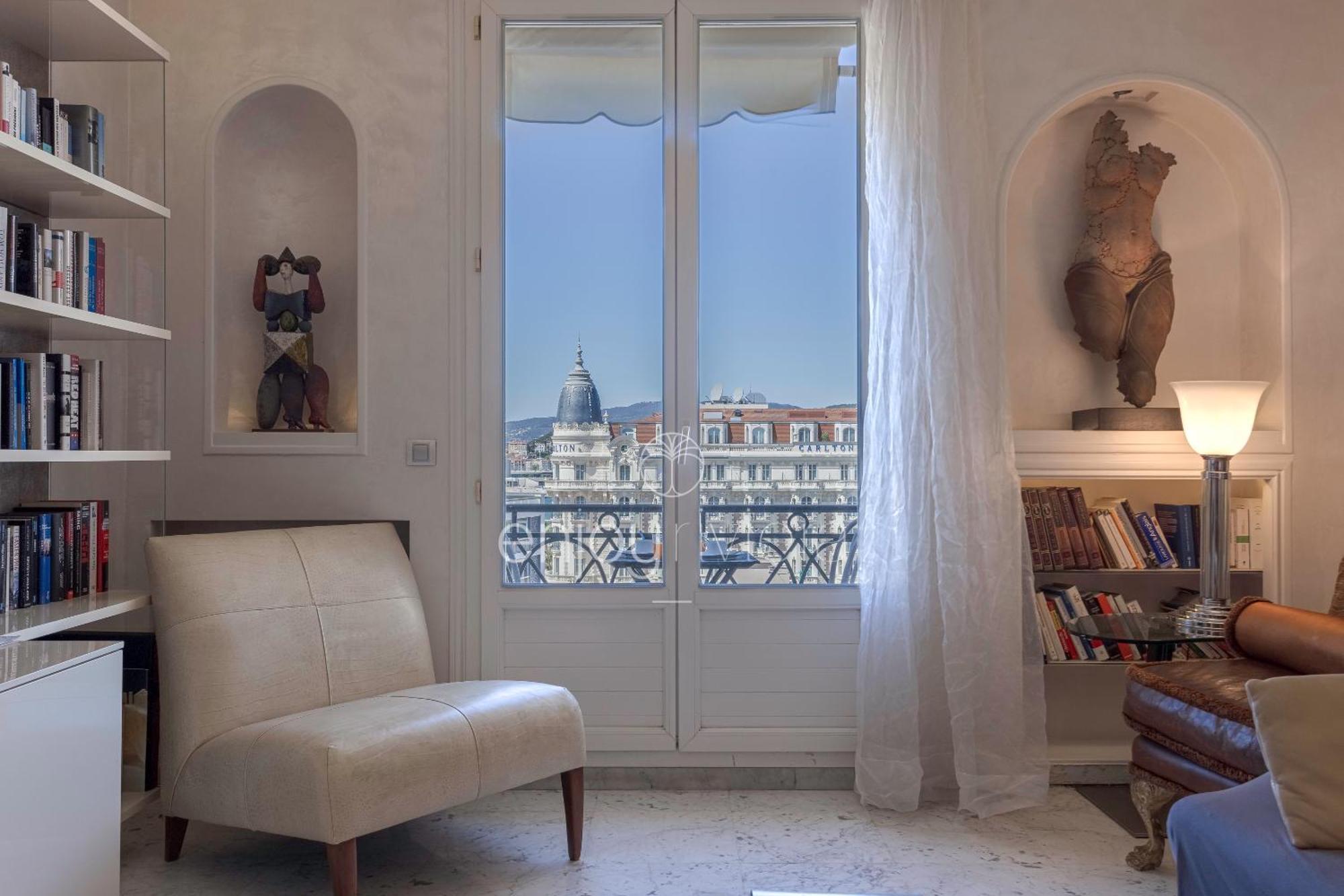 Palais Miramar Suite Art Modern - Derniere Etages Vue Mer - 75M De Confort - En Face Des Plages -Wifi - Clim Кан Екстериор снимка