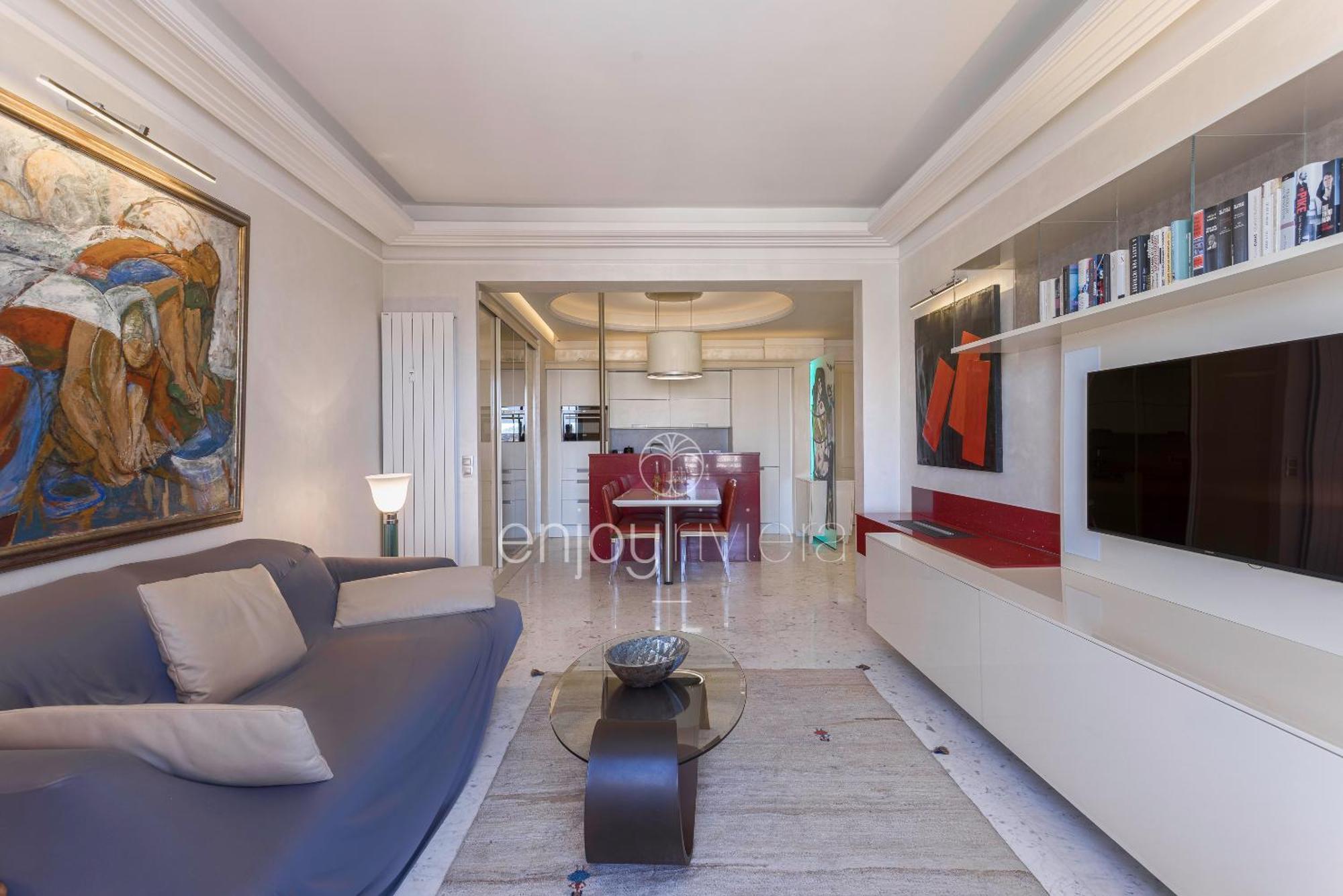 Palais Miramar Suite Art Modern - Derniere Etages Vue Mer - 75M De Confort - En Face Des Plages -Wifi - Clim Кан Екстериор снимка